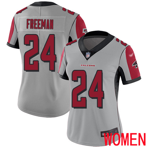 Atlanta Falcons Limited Silver Women Devonta Freeman Jersey NFL Football #24 Inverted Legend->youth nfl jersey->Youth Jersey